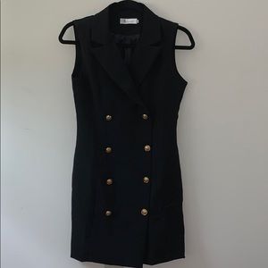 Double Breasted Blazer Dress